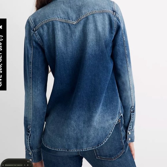 Madewell western denim shirt - Picture 6 of 6
